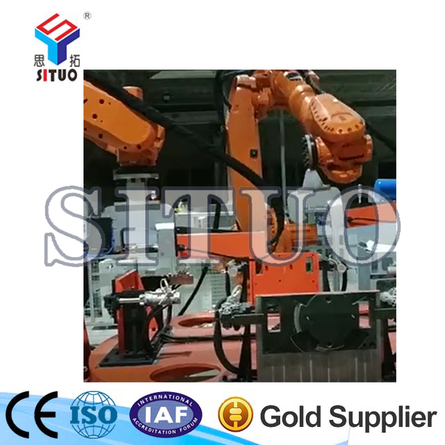 海爾空調(diào)風(fēng)機(jī)鉚接機(jī)器人工作站